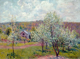 Lente in de omgeving van Parijs, appelbloesem, 1879